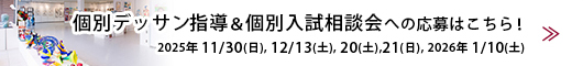 個別デッサン指導＆個別入試相談会への応募はこちら！